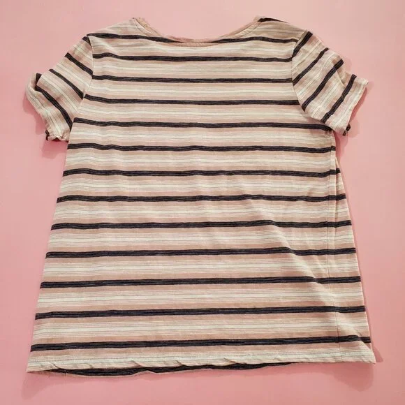 🖤 Dip Pink White Black Stripped T-Shirt 🖤 - Picture 7 of 12
